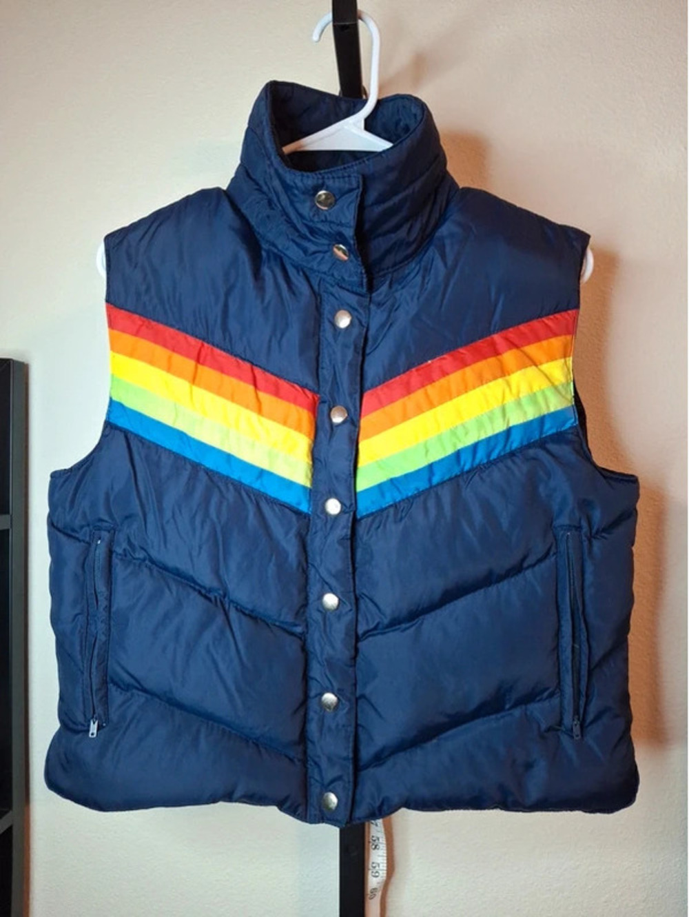 Vintage Antler Goose Down Puffer Vest Size Large